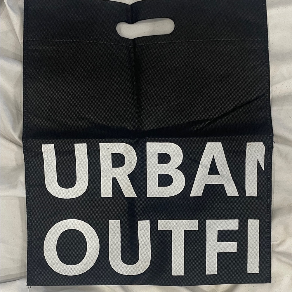 FREE WITH PURCHASE Urban Outfitters Black and White Carry Bag